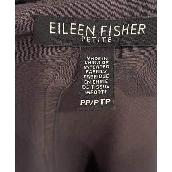 Eileen Fisher Womens Jacket Gray Tencel PP 2-4 Light Unlined Zip Classic Basic - Picture 6 of 6
